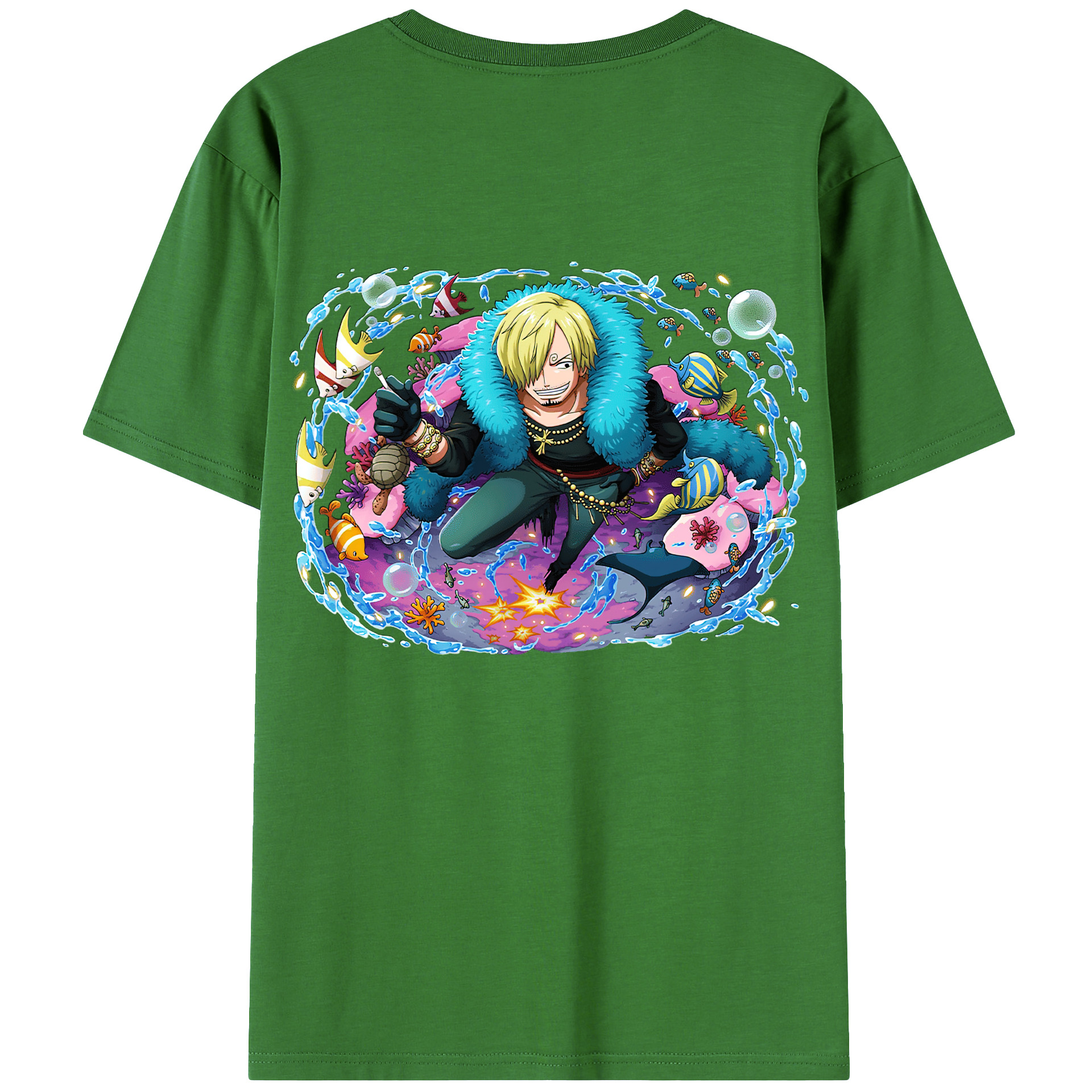 （画像用） ワンピース サンジ ONE PIECE Sanji レディース半袖Tシャツ(バックプリント)